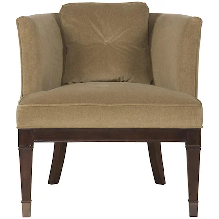 Drake Transitional Chair with Curved Tight Back